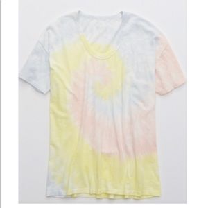 Aerie Tie Dye Boyfriend Voop Oversized T-Shirt